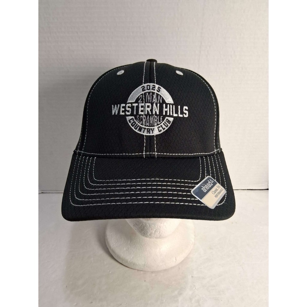 Ahead Black Western Hills Country Club 2025 4 Man Scramble Golf Hat Cap